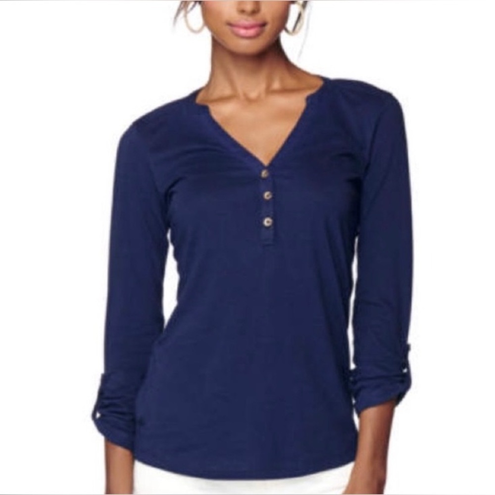 Lilly Pulitzer Navy Janelle Top